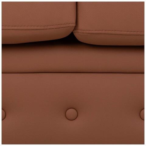 Divano In Mousse Color Moka 160x82x76h Cm - Foto 8