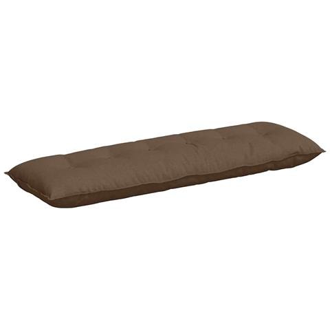 Cuscino per Schiena Marrone 160 x 19 x 50 cm Tessuto - Foto 1