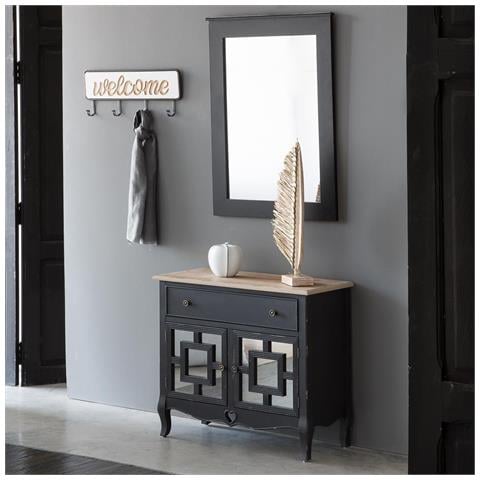 Mobile Da Ingresso In Legno Nero 83x36x72h - Foto 2