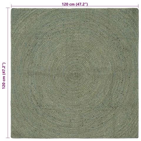 Tappeti per area Verde Oliva 120 x 120 cm Juta - Foto 7