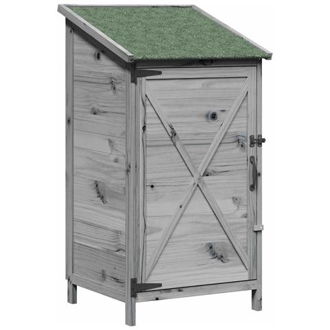 Capanno da Giardino Grigio 59,5 x 56 x 113,5 cm - Foto 1