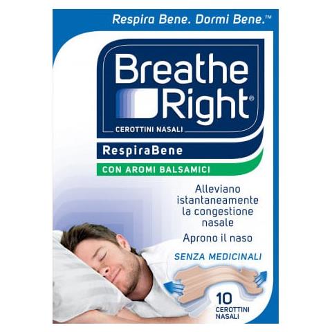Cerotti Nasali Breathe Right Balsamici 10 Pezzi - Foto 1