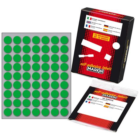 Cofezione da 10 fogli di etichette verdi - Foto 2