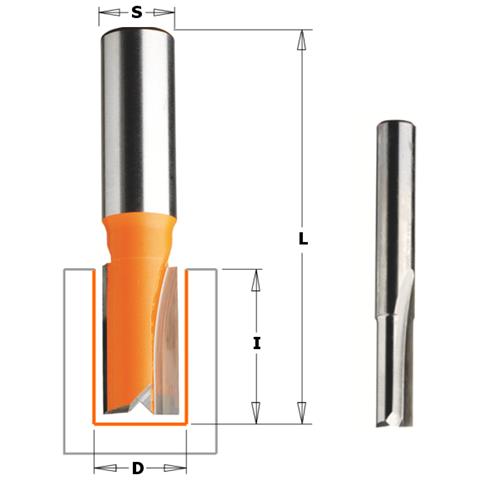 Fresa A Tagli Diritti Hw Z2 S=6 D=25x20x50 Dx 711.250.11 - Foto 1