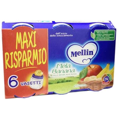 omogeneizzato mela e banana dal quarto mese compiuto 6 x 100 g maxi risparmio - Foto 1