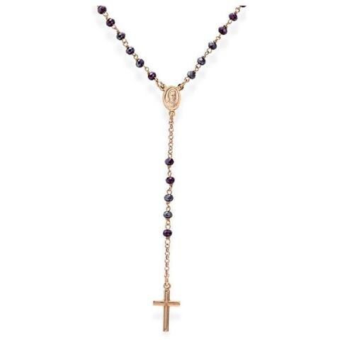 Collana In Argento 925 - Collezione Rosari - Colore Rosè - Misura Unica - Foto 2