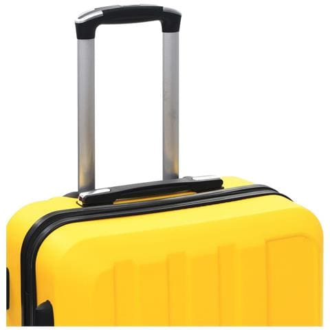 Set Trolley A Custodia Rigida 3 Pz Giallo In Abs - Foto 9