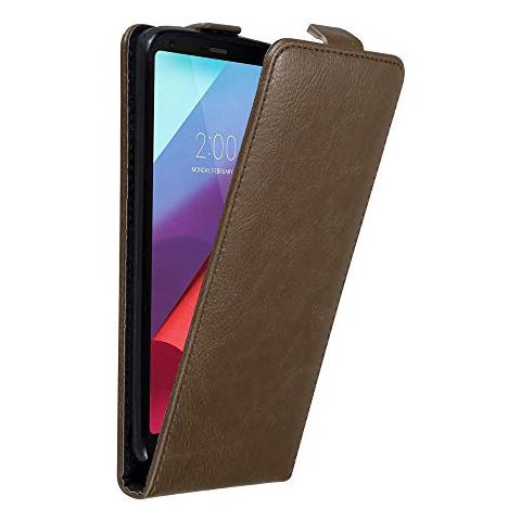 Custodia Compatibile Con Lg G6 In Bruno Caffè - Coperchio Protettivo In Design Flip Con Chiusura Magnetica - Foto 1