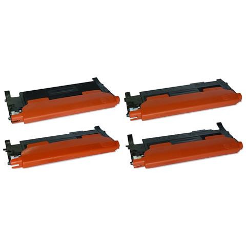 Toner Set, 4 Cartucce 1x 1500, 3x 1000 Pagine Sostituisce Samsung Clt-c406s / els, Clt-c406s, C406s, Clt-k406s / els, Clt-k406s, K406s, Clt-m406s / els, Clt-m406s, M406s, Clt-p406c, Clt-p40 - Foto 1