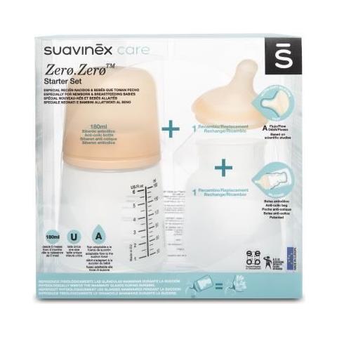 Pack Biberon Zerø. zerø 180ml Speciale Allattamento + Ciuccio + Borsa In Silicone - Foto 1