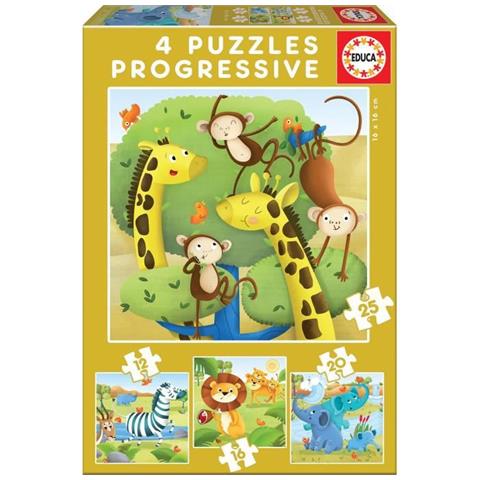 Puzzle Progressivo Di Animali Selvatici - Foto 1