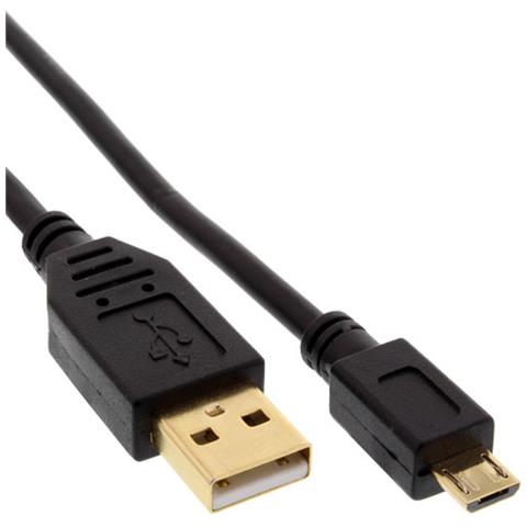 DELTACO USB 2.0 kabel, Typ C - Typ Micro B ha, 0,5m, svart