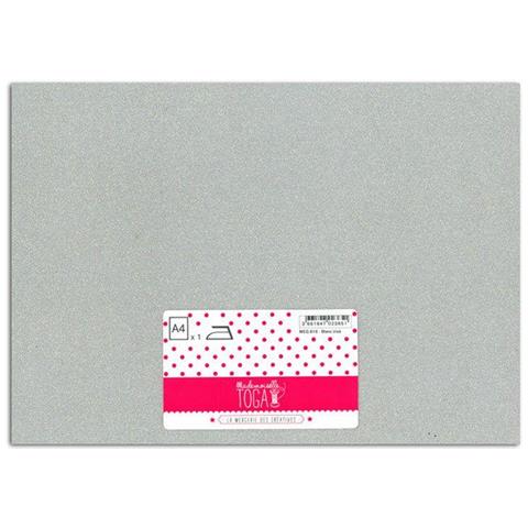 Ferro Su Glitter Flex - Bianco Iridescente - 30 X 21 Cm - Foto 1