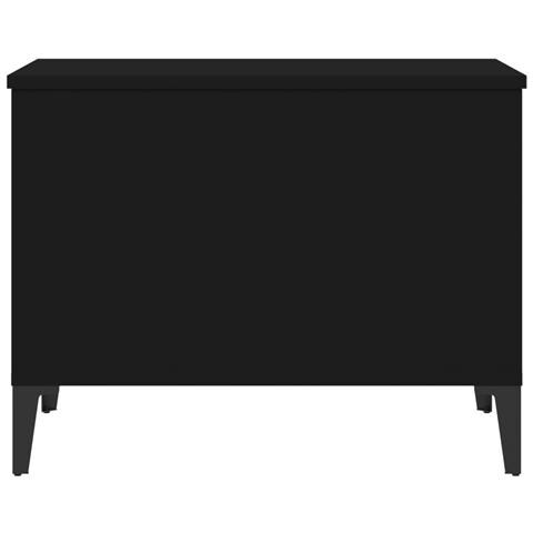 Tavolino Da Salotto Nero 60x44,5x45 Cm In Legno Multistrato - Foto 9