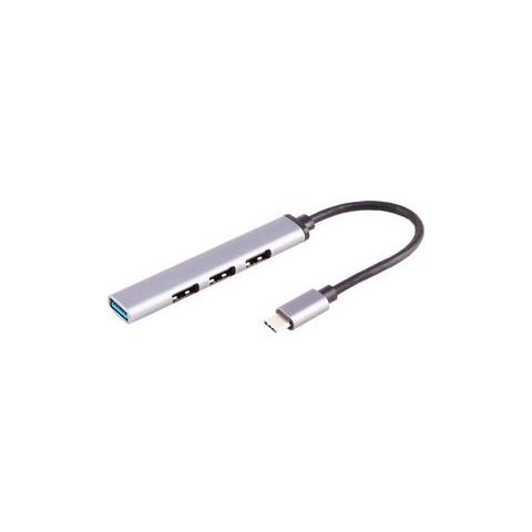 ®-basic-s--usb-c Hub, 3.0, 4-fach Usb-a, Alu, Slim, 0,12m (bs13-50002) - Foto 1