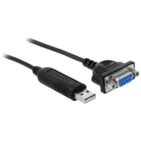 Cavo Seriale - Da Usb (m) A Db-9 (w) - 1,8 M - Nero - Foto 2