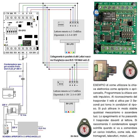 Chiave Di Prossimità 3 Lettori Universali Lan Rj45 Qualsiasi Marca 9 Trasponder Uscita Relè C.nc.na 1ax24v Funzione Im - Foto 2