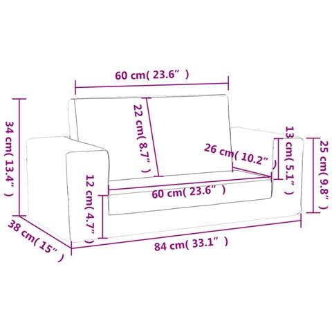 Divano Letto Per Bambini A 2 Posti Rosa In Morbido Peluche - Foto 8