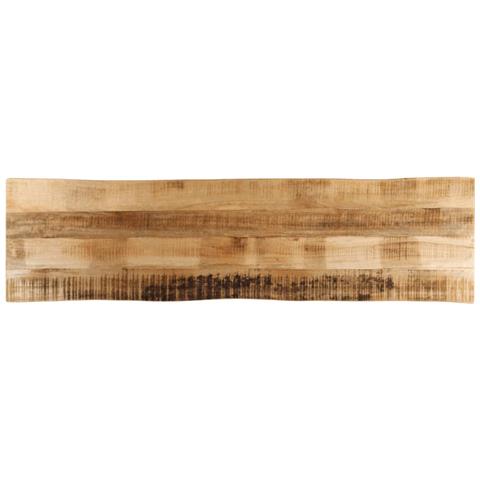 Piano Tavolo Bordi Vivi 180x40x2,5 Cm Legno Di Mango Grezzo - Foto 1