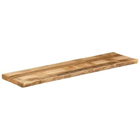 Piano Tavolo Bordi Vivi 180x40x2,5 Cm Legno Di Mango Grezzo - Foto 2