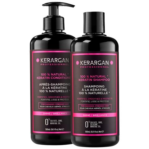 Duo Ultra Riparatore Shampoo & Balsamo Alla Cheratina Per Capelli Danneggiati E Stressati - Rinforza, Liscia & Protegge - Senza Solfati, Gmo, Silicone - 2x500 Ml - Foto 1