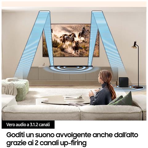 Soundbar HW-S800D /ZF Serie S, 10 Speaker, Wireless Dolby Atmos, Audio a 3.1.2 Canali, Q-Simphony, Alexa integrato e compatibile con Google Assistant, Titan Black 2024 - Foto 6