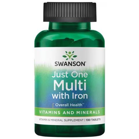 Just One Multi Con Ferro 130 Compresse Swanson Health Products - Foto 1