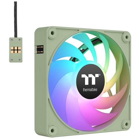 CL-F196-PL12MG-A sistema di raffreddamento per computer Case per computer Ventilatore 12 cm Verde 3 pz - Foto 1