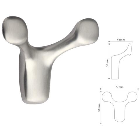 Gancio Da Parete Bull Horn - Appendiabiti Unico Ed Elegante Silver - Foto 2