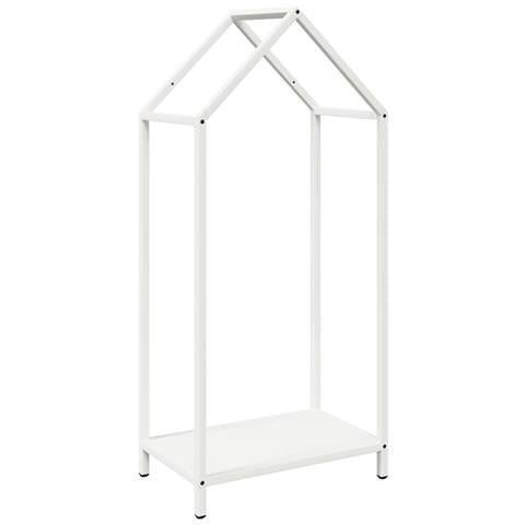 Rastrelliera per Legna da Ardere Bianca 40x25x90 cm - Foto 1