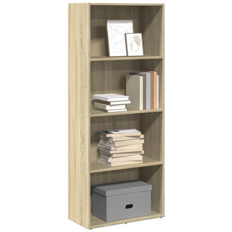 Libreria Rovere Sonoma 60x30x152 Cm In Legno Multistrato - Foto 1