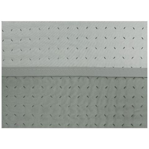 Quilt Trapuntino Estivo 100gr Mq Bicolor Double Face Tinta Unita Modello Cloe Singolo Grigio - Foto 2