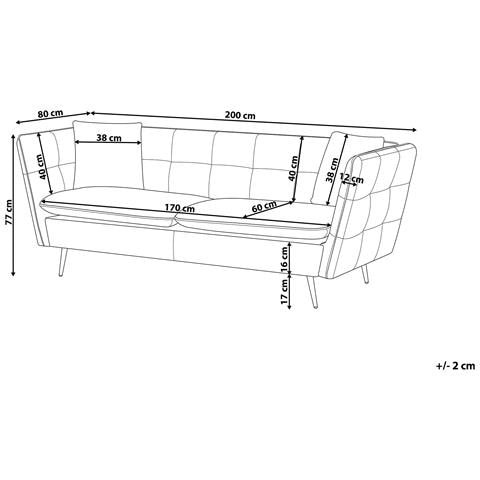 Divano 3 Posti Frederica Velluto Bianco Sporco - Foto 8