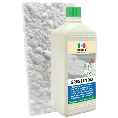 Gres Lindo 1lt + Tampone In Melamina - Detergente Per Gres Porcellanato - Foto 1