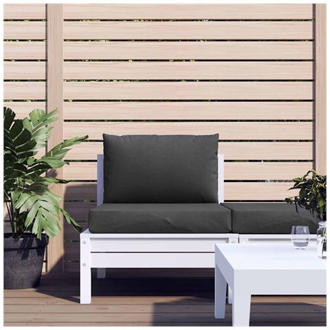 Cuscini Per Pallet 2 Pz Antracite Mélange In Tessuto - Foto 2