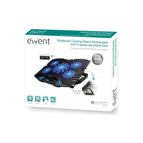 EW1259 base di raffreddamento per laptop 43,2 cm (17") 2500 Giri /min Nero - Foto 5
