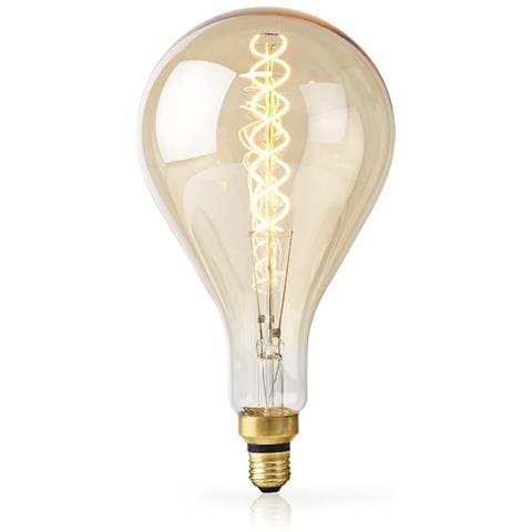 E27 A160 5w 280lm 2000k Dimmerabile Lampadina A Filamento Di Vetro Vintage Led, Trasparente - Foto 5