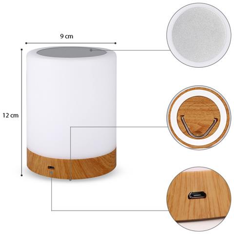 I-LED TOUCH lampada da tavolo 1,6 W Bianco - Foto 2