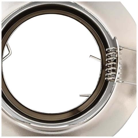 Faretti Incassati 6 pezzi Rotondo GU10 Argento Ø90 mm Acciaio - Foto 9