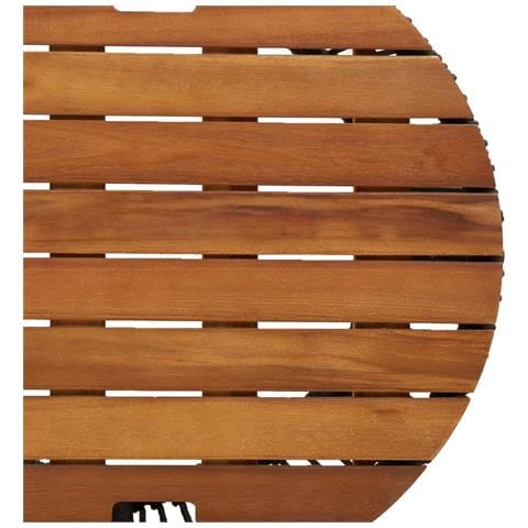 Tavolini da Giardino 2 pz con Piano in Legno Neri in Polyrattan - Foto 9