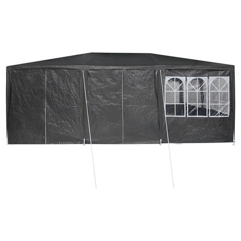 Tenda da festa con 10 pareti laterali Antracite 6x4 m PE - Foto 9