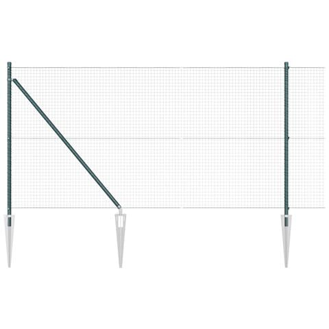 Set di Pali per Recinzione Set di 2 Verde - Foto 1