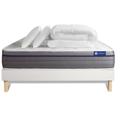 Pacchetto Letto Completo - Materasso 180x200cm + Box Spring Con Doghe (kit) + 2 Cuscini + Piumino - Actimemo Zen - Foto 7