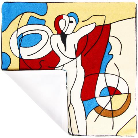 Set Di 2 Copricuscini 45x45 Cm Ricamati Art Melodia - Foto 2