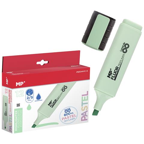 Pack 12 Marcatori Long Life Fluorescenti Verde Chiaro - Foto 1