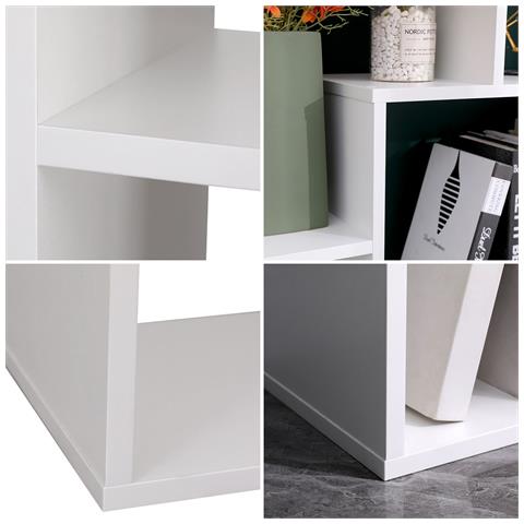 Libreria Multiforme A 8 Ripiani Bianco Jane - Foto 5