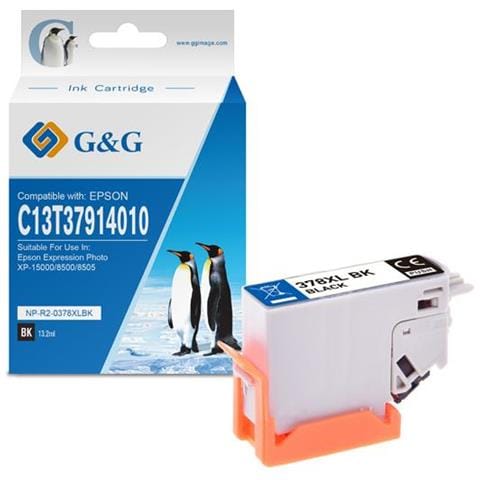 Cartuccia Inkjet Compatibile Epson 378XL K Resa 500 pagine Nero - Foto 1