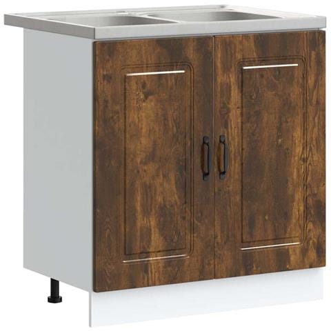 Mobile da cucina Kalmar 2 pcs Marrone 80 x 46 x 81.5 cm - Foto 1