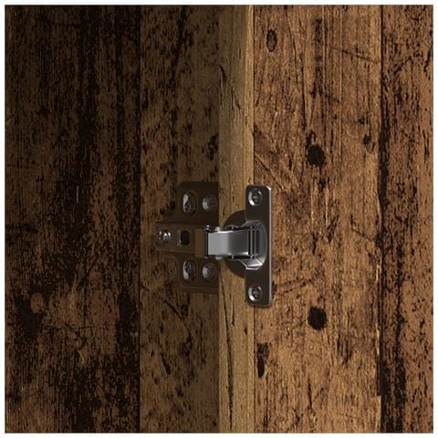 Tavolo da toeletta con luci LED Legno Antico 102x33x135 cm - Foto 9