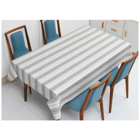 Tovaglia Antimacchia Pvc Proteggi Tavolo Maniva Glitter Riga 140x190 D3 Grigio - Foto 1